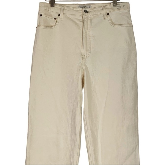 Abercrombie & fitch the 90's Straight Leg Jeans Size 31 Tall NWT - Picture 3 of 8